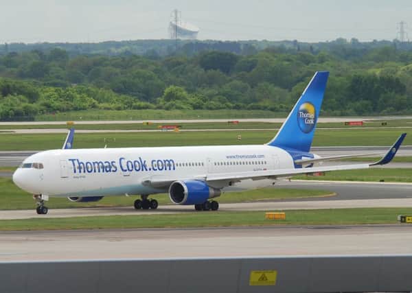 A Thomas Cook aeroplane. One of the firm's aircraft was forced to land after an on-board disturbance. Picture: Wiki Commons