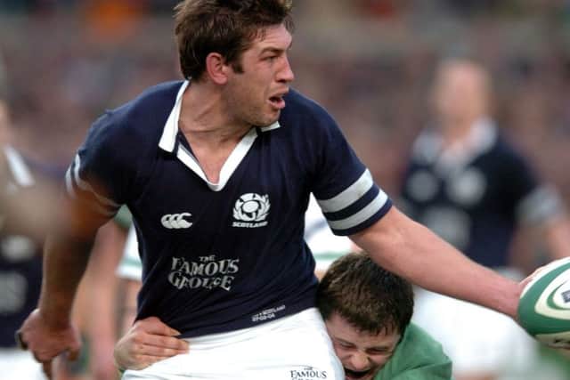 Nathan Hines in action for Scotland against Ireland at Lansdowne Road in 2004. Picture: Ian Rutherford