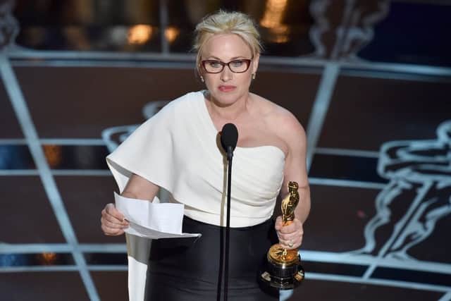 Patricia Arquette made a strong attack on sexism at this years Oscars. Picture: Getty