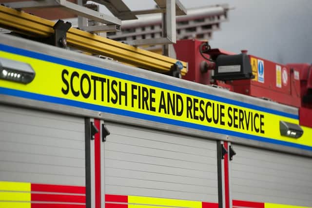 Paramedics and Scottish Fire and Rescue Service personnel were in attendance at the property in Aberbeen. Picture: John Devlin