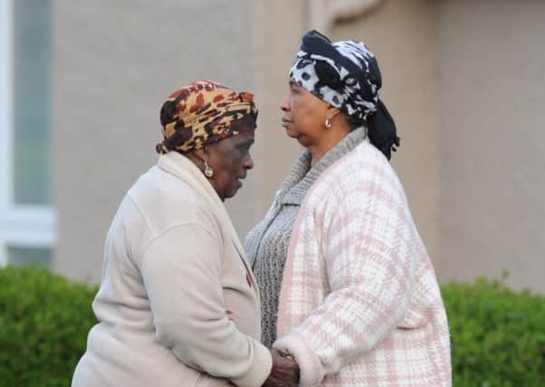 Aminata Bayoh, right, whose son died in Kirkcaldy while in police custody. Picture: George Mcluskie