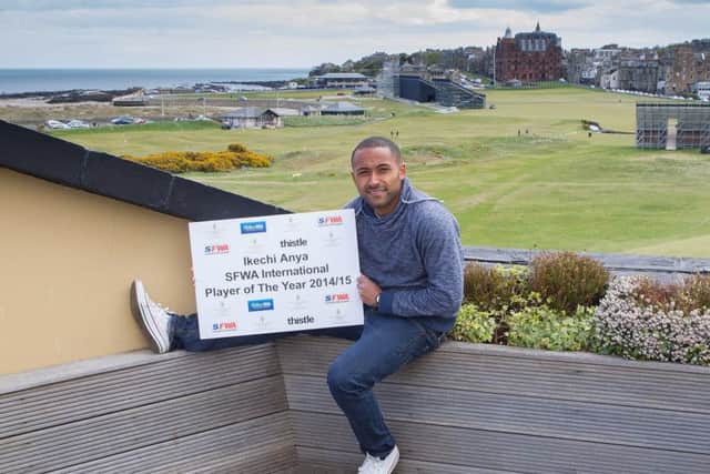 Ikechi Anya at St Andrews Old Course Hotel. Picture: Paul Reid