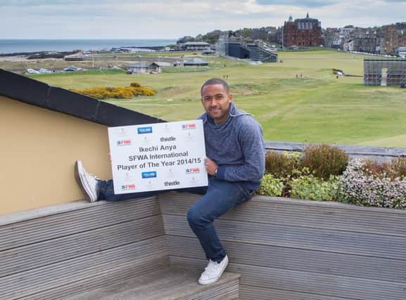 Ikechi Anya at St Andrews Old Course Hotel. Picture: Paul Reid