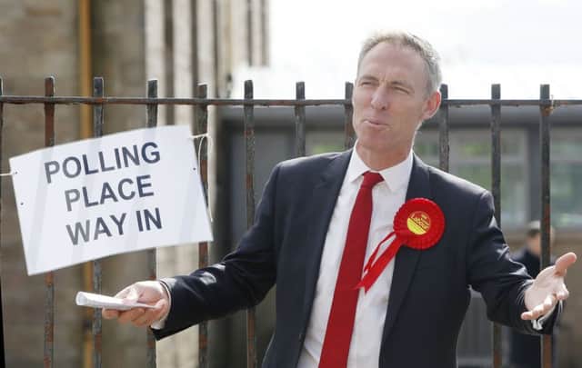 Scottish Labour leader Jim Murphy arrives to cast his vote in the 2015 General Election. Picture: PA