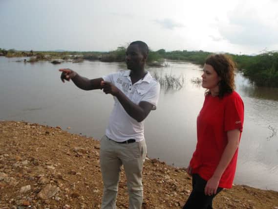 Jennifer Clark, right, is working with Christian Aid Scotland to help Malawians made homeless by floods