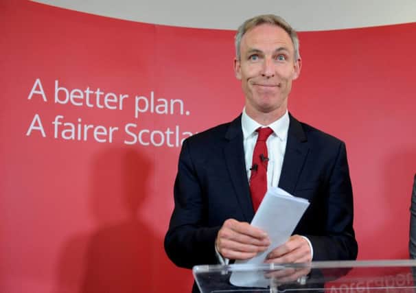 Jim Murphy addressed the media after his party lost 40 seats in Scotland. Picture: SWNS