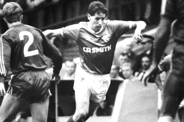 McMinn playing for the Ibrox club. Picture: Allan Milligan