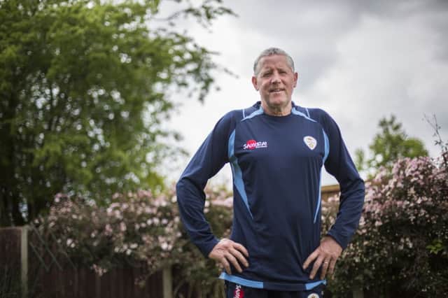 Ted McMinn at his home in Derby yesterday. Picture: Fabio De Paola