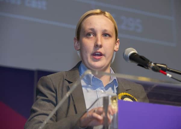 Newly elected Scottish National Party (SNP) member of parliament, Mhairi Black, Britain's youngest member of parliament since 1667. Picture:Getty