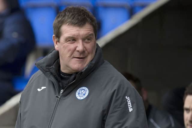 St Johnstone manager Tommy Wright. Picture: SNS