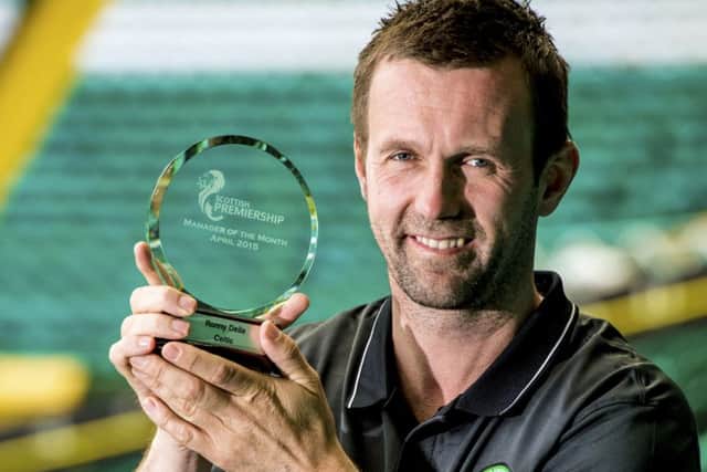 Ronny Deila: Manager of month. Picture: SNS