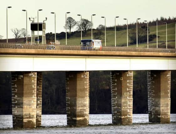 Councillor Fraser Macpherson confirmed that the graffiti has now been removed form the Tay Bridge. Picture: David Moir