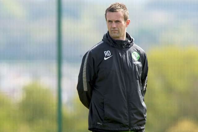 Ronny Deila oversees a training session. Picture: SNS