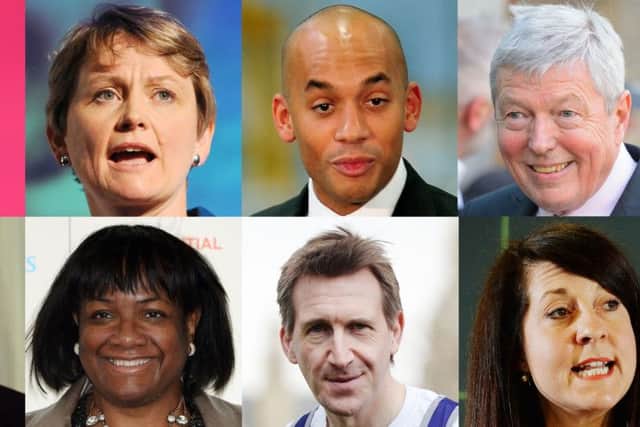 Potential contenders who could replace Ed Miliband as Labour Party leader. (Top row, left-right) Andy Burnham, Yvette Cooper, Chuka Umunna and Alan Johnson (who has already ruled himself out), (Bottom row left-right) John McDonnell, Diane Abbott, Dan Jarvis and  Liz Kendall. Picture: PA