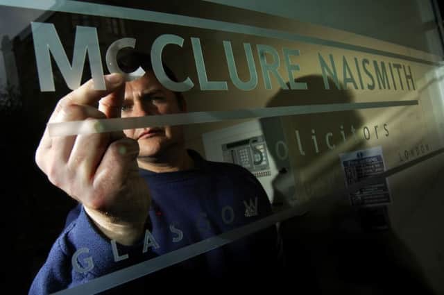 Glasgow based legal firm McClure Naismith. Picture: Callum Bennetts
