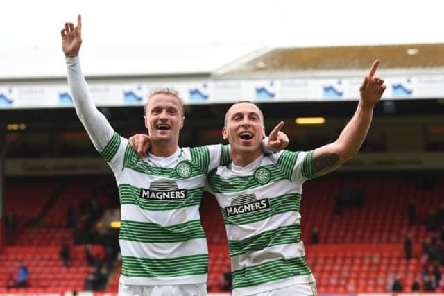 Party time for the Celtic boys. Picture: SNS
