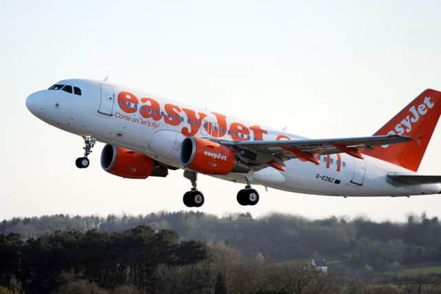 Shares in EasyJet - Europe's second-biggest no-frills carrier - slid almost 10 per cent. Picture: PA