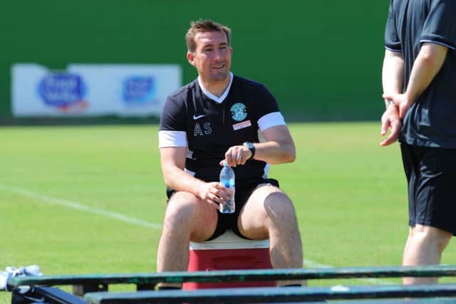 Alan Stubbs: Speaking to agents. Picture: Eric McCowat