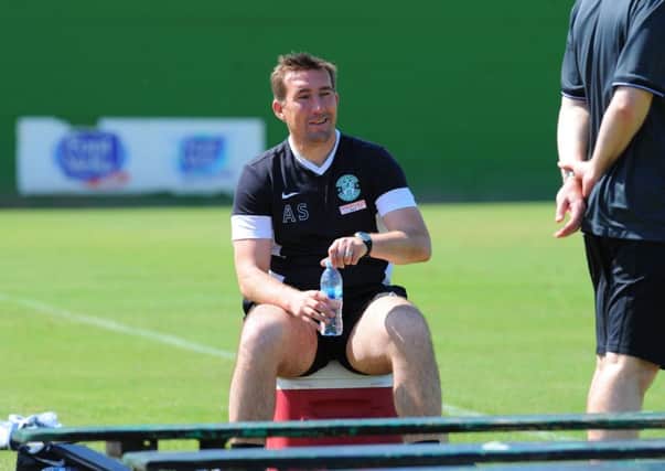 Alan Stubbs: Speaking to agents. Picture: Eric McCowat