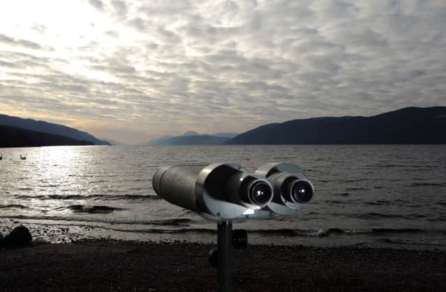 Binoculars facing the nort-east shore of Loch Ness. Picture: Jane Barlow