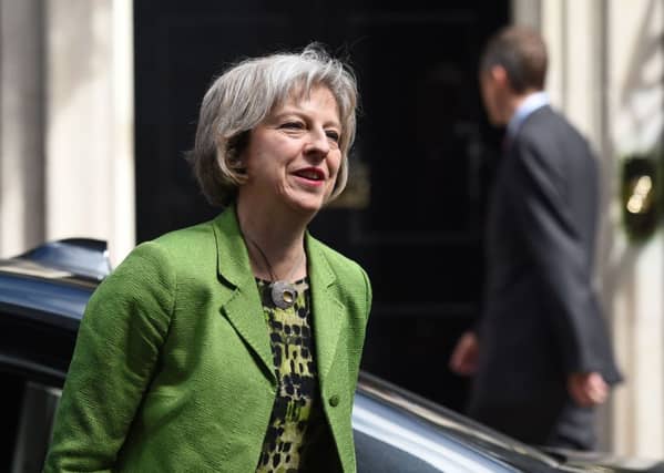 Home Secretary Theresa May believes the Mediterranean refugees should be returned to Africa. Picture: AFP/Getty