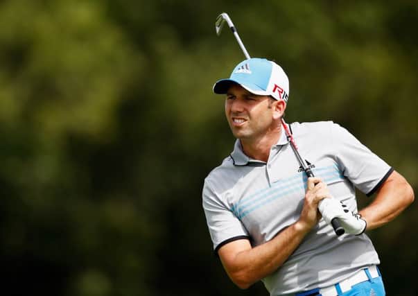Sergio Garcia struggled to a disappointing first-round 75 at El Prat yesterday. Picture: Getty