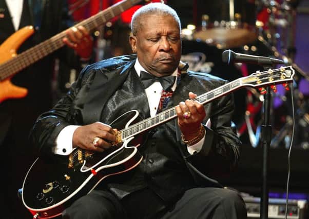 B.B King performs live in California, in 2003. The blues icon has died at the age of 89. Picture: Getty