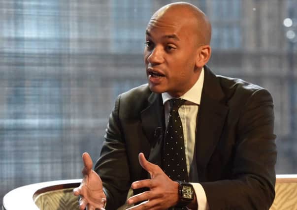 Chuka Umunna pictured on the Andrew Marr show last weekend. Picture: Getty