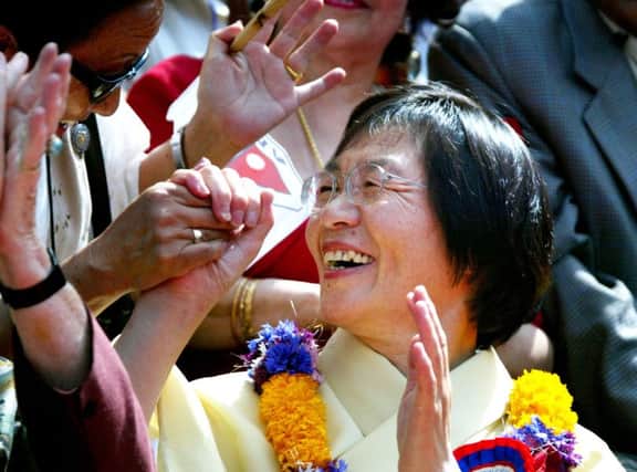 On this day in 1975 Mrs Junko Tabei of Japan  pictured in 2003  became the first woman ever to climbed Mount Everest. Picture: Getty