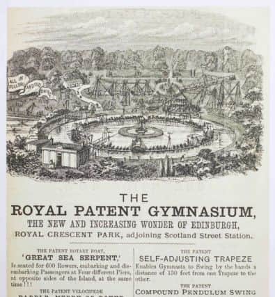 The open air gym, formerly known as the Royal Patent Gymnasium, was billed as "The New Wonder of Edinburgh" when it opened in 1865. Picture: National Library of Scotland/Hemedia