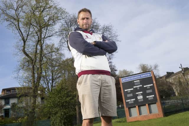 Glasgow Warriors stand-off Dan Parks at the West of Scotland cricket ground. Picture: Jeff Holmes