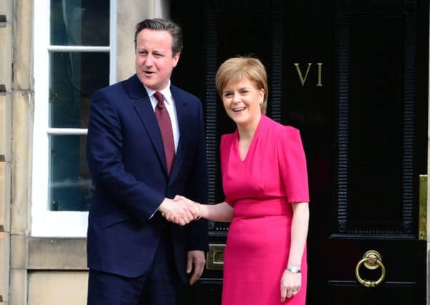 David Cameron and Nicola Sturgeon are already discussing Scotlands position, but the PM could do further in federalisation and devolution of power for the UK. Picture: Ken Jack/Demotix