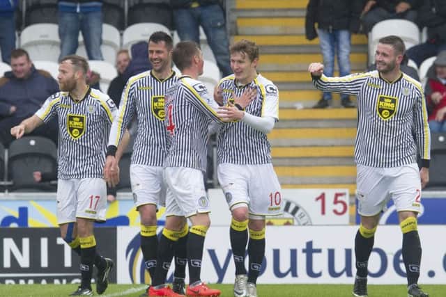 St Mirren staged a late fightback to dump Motherwell. Picture: SNS