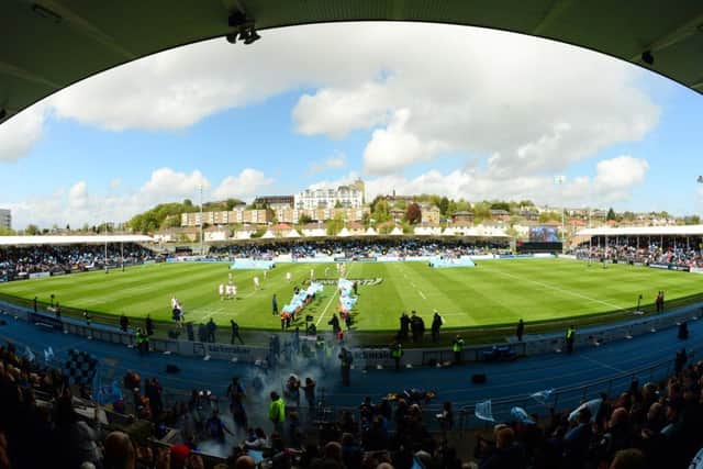 Scotstoun was bathed in sunshine for this PRO12 clash. Picture: SNS