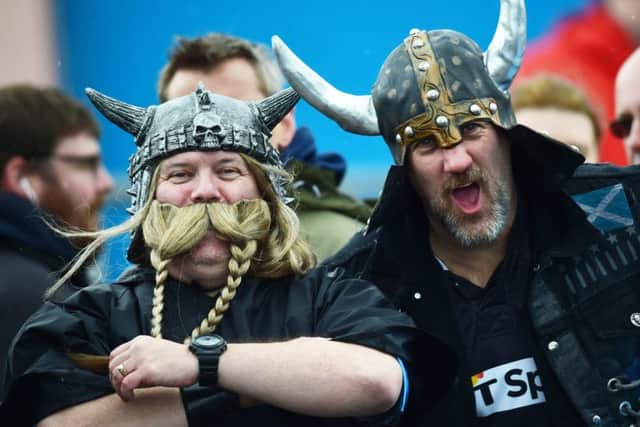 Warriors fans were in high spirits at Scotstoun. Picture: SNS