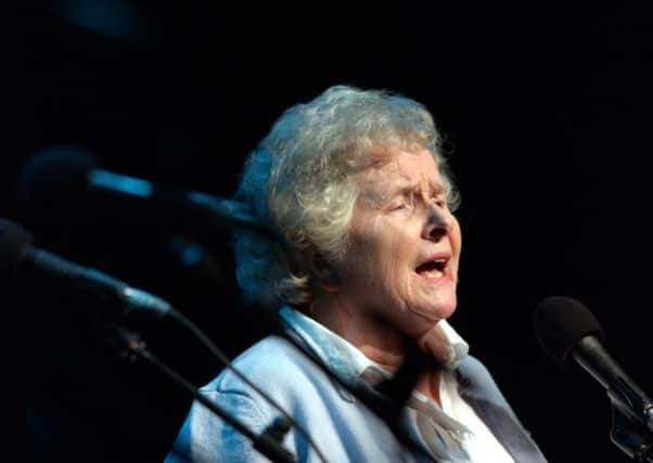 Flora MacNeil MBE: Barra-born folk singer who became the figurehead of the Gaelic music revival. Picture: Donald MacLeod