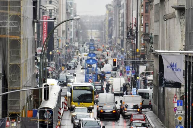 The congested streets in Berlin city centre could benefit from any lift sharing schemes or increased use of public transport. Picture: Getty