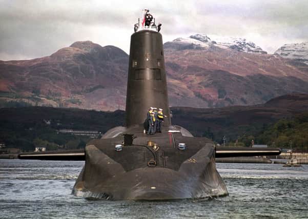 The Royal Navy said the Trident submarine fleet operated under the most stringent safety regime. Picture: PA