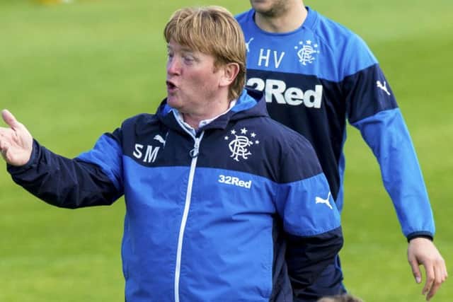Stuart McCall likened the situation he inherited at Rangers to the Scotland set-up. Picture: Alan Harvey/SNS
