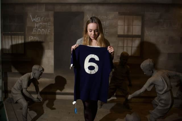 Jim Baxter's jersey, worn during a Scotland v England match in 1962, is to go under the hammer.
 Picture: John Devlin
