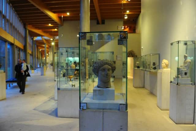 The Burrell Collection, Glasgow. In the foreground is the head of Persephone from 420 BC. Picture: Robert Perry