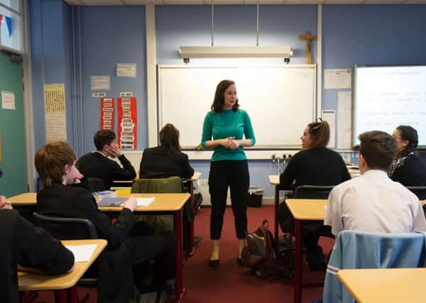 MSPs say that issues surrounding elections are discussed in secondary schools. Picture (posed by models): John Devlin