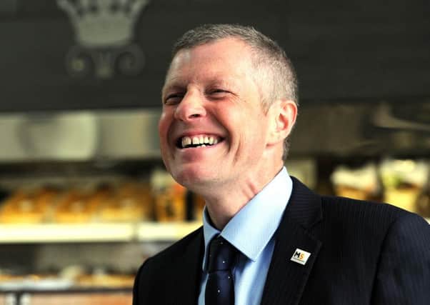 Scottish Liberal Democrat leader Willie Rennie MSP on the campaign trail during the general election. Picture: Lisa Ferguson