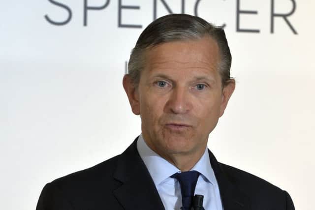 Marc Bolland, the CEO of Marks and Spencer Group, delivers a speech at the opening of a Marks & Spencer store in Brussels, on May 7, 2015. Picture: AFP/Getty