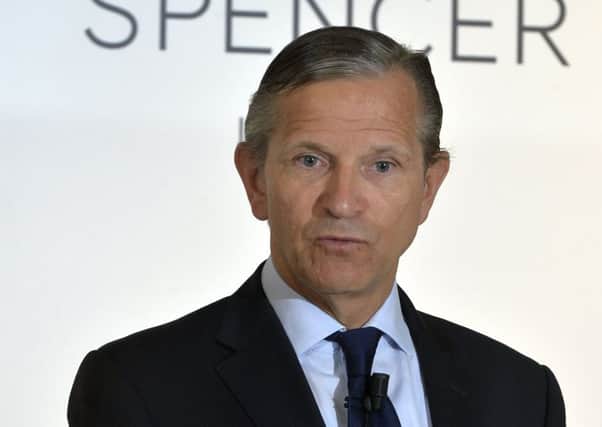 Marc Bolland, the CEO of Marks and Spencer Group, delivers a speech at the opening of a Marks & Spencer store in Brussels, on May 7, 2015. Picture: AFP/Getty