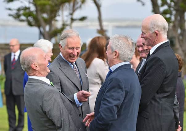 Prince Charles at a tree-planting ceremony in Drumcliffe, County Sligo, on Wednesday. Picture: Getty Images