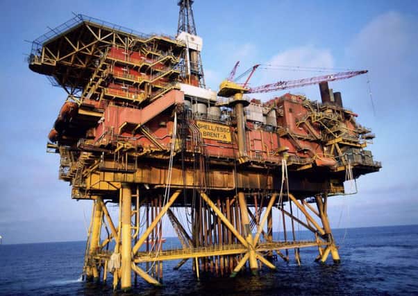 The Brent Alpha oil rig in the North Sea. Picture: Hemedia