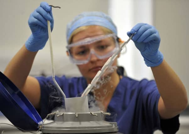 Couples where one partner has a child from a previous relationship living with them are not currently eligible for IVF on the NHS. Picture: TSPL
