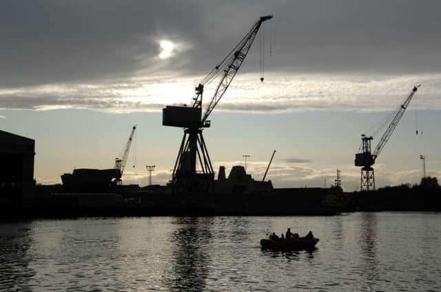 The Govan shipyard, which is to benefit from BAE investment. Picture: Robert Perry