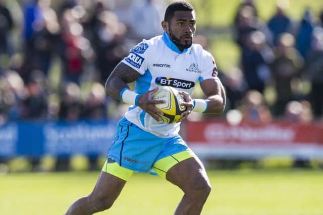 Niko Matawalu could play his last game for Glasgow. Picture: SNS/SRU